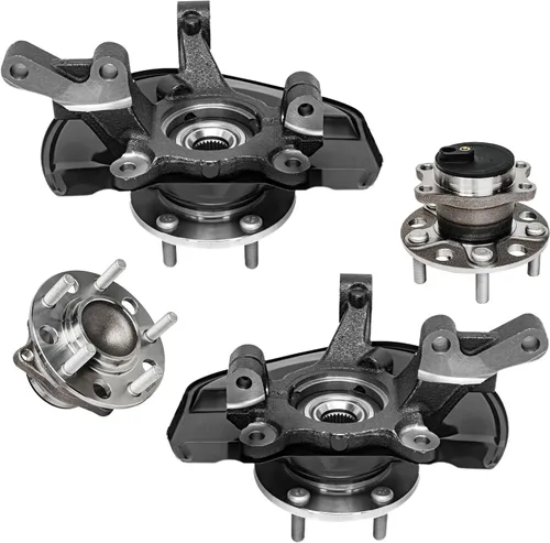 Miniatura 12 de Detroit Axle - Kit de nudillos de dirección delantera izquierda para Ford Edge Lincoln MKX 07-10, cojinete de rueda del lado del conductor, nudillo