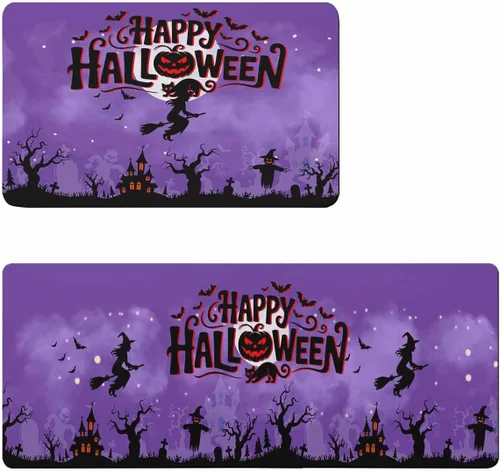 Tapete de baño de Halloween para bañera, antideslizante, de secado rápido y absorbente, tierra de diatomeas, fregadero de ducha, tapete lavable de