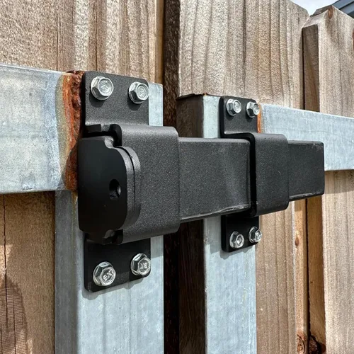 Miniatura 5 de 2 pestillos de puerta deslizante, cerradura de alta resistencia con agujero de candado, adecuado para cercas de madera
