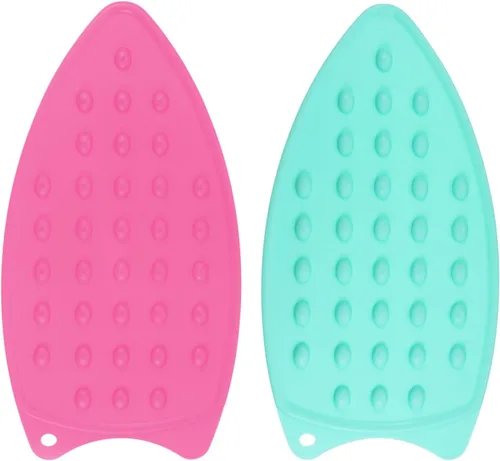 Miniatura 14 de HARFINGTON 2 almohadillas de silicona para planchar multiusos, resistente al calor, placa de descanso de hierro para tabla de planchar, resistente