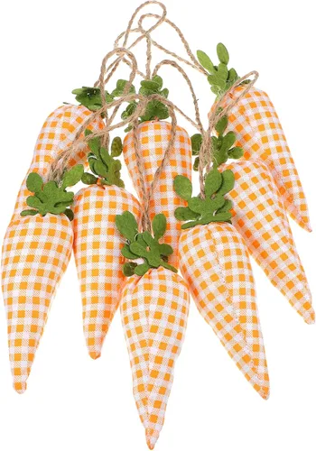 Miniatura 9 de Pancarta de zanahoria de Pascua, guirnalda de zanahoria de conejo, guirnalda de zanahoria, adorno de pared para fiesta, chimenea, decoración