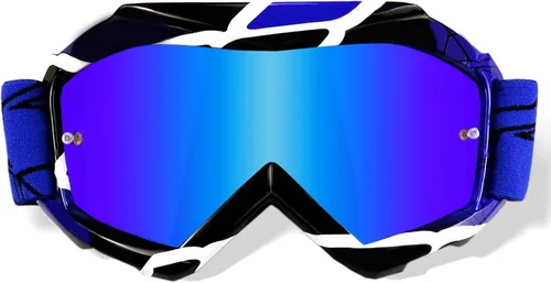 Miniatura 12 de Gafas de Motocross para Niños y Jóvenes - Gafas Off Road para Bicicleta de Cross y Motocicleta MX con Lentes de Protección UV Antiempañamiento