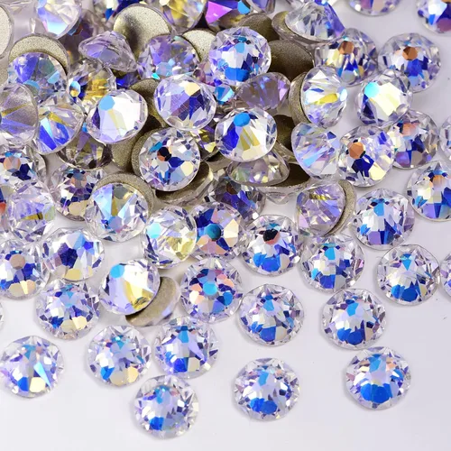 Miniatura 2 de Towenm 720 diamantes de imitación de cristal con parte trasera plana, SS20 de 0.189 in con parte trasera plana para ropa de manualidades, arte