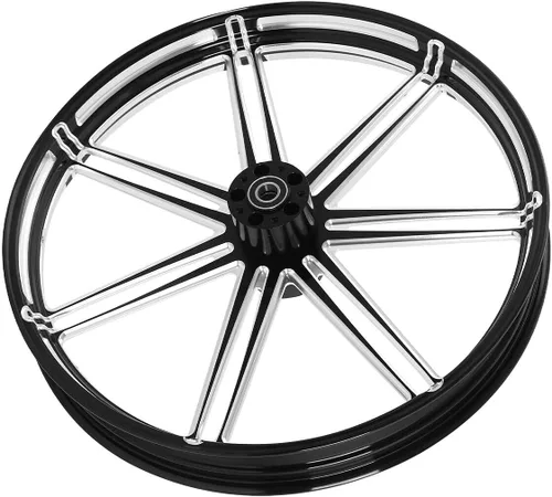 Miniatura 5 de TCMT Llanta de rueda delantera de 30 pulgadas, buje de rueda de doble disco para Harley Touring modelos no ABS/ABS, Road King Electra Street Road