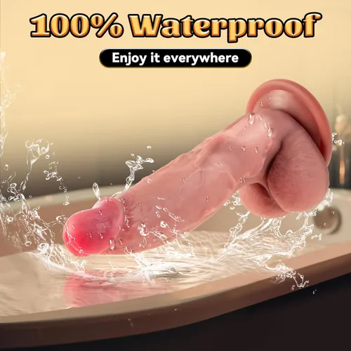 Miniatura 6 de Sex Toys - Consolador realista de silicona de 7.87 pulgadas con fuerte ventosa, estimulación curva del punto G, diseño realista para mujeres