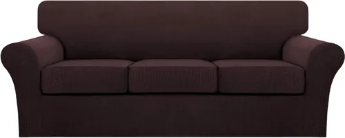 Miniatura 40 de Turquoize 2 fundas para sillas de sala de estar, funda de sofá con fundas de cojín individuales, funda de muebles para sillas (silla, beige biscotti)
