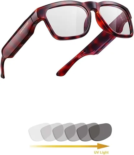 Miniatura 5 de OhO sunshine Gafas Bluetooth con unidad flash USB de 128 GB y grabadora de voz, para sonido de oído abierto, música sin conexión, almacenamiento