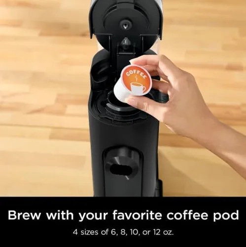 Miniatura 3 de Cafetera de café caliente y helado en cápsulas o molidos de una sola porción con infusión rápida en frío, 4 estilos de preparación, diseño compacto