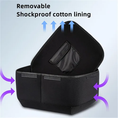 Miniatura 8 de NYCDA Caja de cola de motocicleta, caja de aluminio resistente universal para motocicleta, almacenamiento de viaje con placa base de soporte, caja