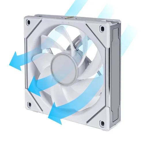 Miniatura 5 de Lian Li UNI Fan SL-Infinity - Ventilador ARGB de hoja inversa de 4.724 in (no inalámbrico), diseño de cadena de margarita, espejo infinito, gestión