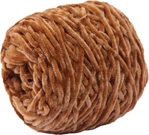 Miniatura 6 de Hilo de punto grueso negro, hilo de terciopelo de felpilla, hilo de chenilla gruesa 100% poliéster, tejido de brazo, tejido a mano, tejido