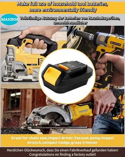Miniatura 6 de Adaptador de batería MIL18DL para Milwaukee 18V a Dewalt 20V Adaptador de batería para M18 para Milwaukee Power Tool Convertidores Adaptador