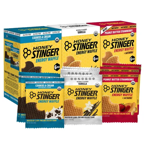 Miniatura 18 de Honey Stinger Gofre de Mantequilla de Maní Orgánica, Stroopwafel Energético para Ejercicio, Resistencia y Rendimiento, Nutrición Deportiva