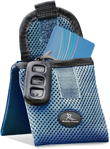 Running Buddy – "Buddy Pouch" Mini – bolsa de almacenamiento personal magnética pequeña y conveniente, sin cinturón y ligera (3.5"L x 4"A)