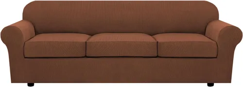Miniatura 63 de H.VERSAILTEX - 3 fundas de sofá elásticas para 2 cojines de sofá. Fundas para muebles de sala de estar (funda base más 2 fundas de cojín de asiento)
