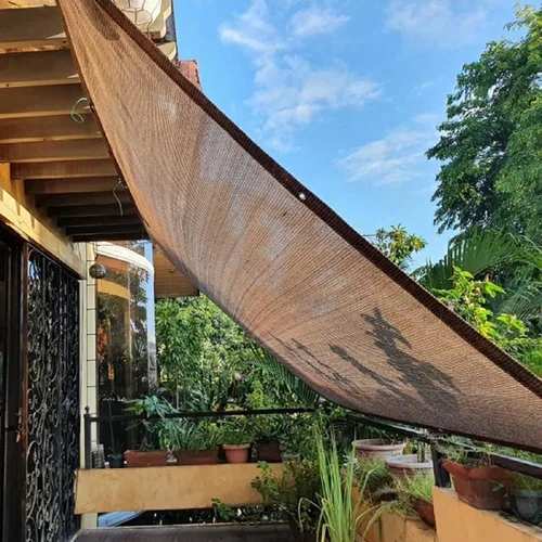 Tela para Sombra de Balcón, 6'6"x9'9", 80% de Sombra, Tela para Patio al Aire Libre, Pantallas para Apartamentos, Cubierta para Barandillas, Café