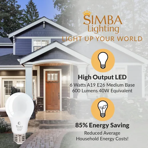 Miniatura 3 de Simba Lighting Bombillas LED para exteriores con sensor de fotocélula del atardecer al amanecer, encendido y apagado automático inteligente