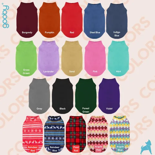 Miniatura 2 de Gooby - Chaleco de Vellón Elástico, Chaleco de Vellón Tipo Pullover Chaqueta Suéter para Perros, Azul Argyle, Extra Pequeño