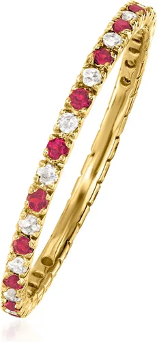 Miniatura 3 de RS Pure by Ross-Simons Anillo de eternidad de diamantes de 0.13 qt t t en oro amarillo de 14 kt