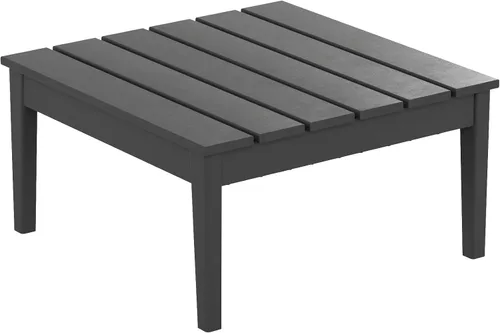 Miniatura 14 de WestinTrends Ashore - Mesa de centro para exteriores, 32 pulgadas para todo tipo de clima, de madera de polietileno Adirondack, mesa auxiliar Teca
