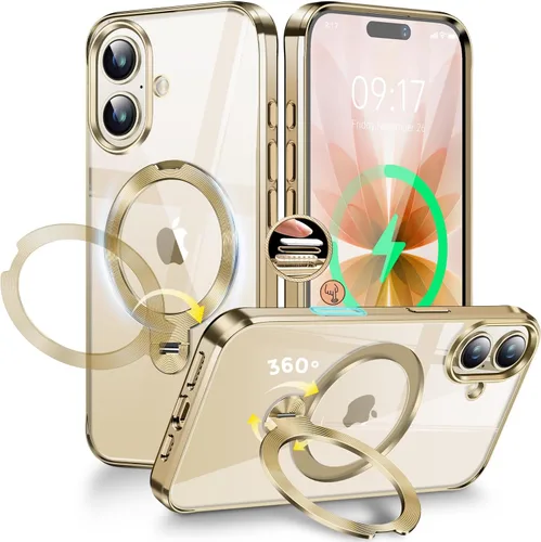 Miniatura 17 de Funda magnética de privacidad para iPhone 17 Pro Max [Cartulina con purpurina para bricolaje] [Soporte magnético invisible] Protector de pantalla