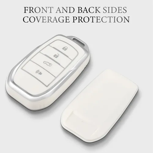 Miniatura 6 de OFFCURVE Funda para llavero Toyota, funda para llave de automóvil para Toyota Land Cruiser Venza RAV4 Prime Hilux Highlander Camry 4Runner