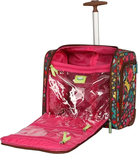 Miniatura 5 de Lily Bloom Designer - Maleta de viaje de 15 pulgadas para viajes cortos fin de semana negocios equipaje ligero maleta de 2 ruedas giratorias bajo