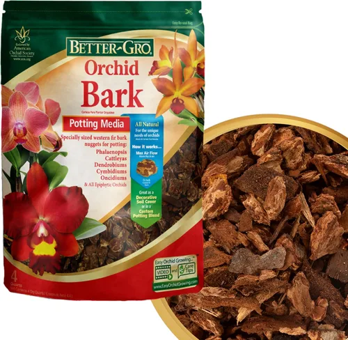 Miniatura 2 de Better-Gro Corteza de Orquídea - Medio de Cultivo de Orquídeas de Grado Premium para Plantar, Trasplantar, Desarrollo de Raíces y Retención de Agua