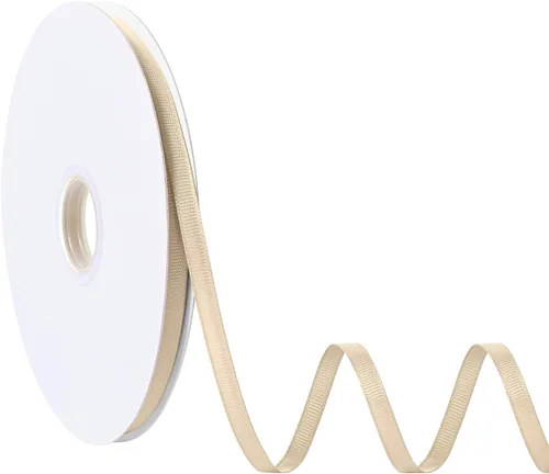 Miniatura 100 de Cinta blanca de grogrén de 1-1/2 pulgadas x 50 yardas para envolver regalos, muy adecuada para decoración de bodas, ramos, manualidades, costura