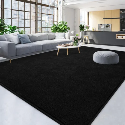 Miniatura 5 de TWINNIS - Alfombras grandes para sala de estar y dormitorio de 4 x 6 pies, alfombras de felpa de espuma de memoria súper suaves para interiores