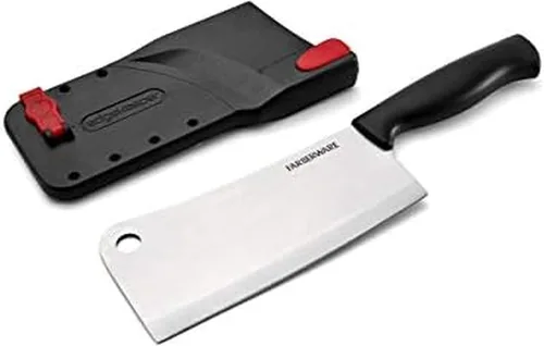Miniatura 14 de Farberware Edgekeeper – Cuchillo de carnicero de 15 cm con cubierta autoafilable, cuchillo de cocina de acero inoxidable de alto carbono con mango