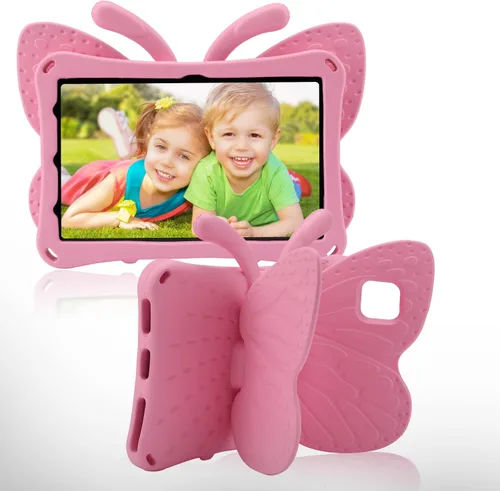 Miniatura 16 de FW Fire 7 - Funda para tablet para niños, Amazon Fire 7 2022, funda de mariposa con luz de atril, EVA, protección contra caídas, resistente, a