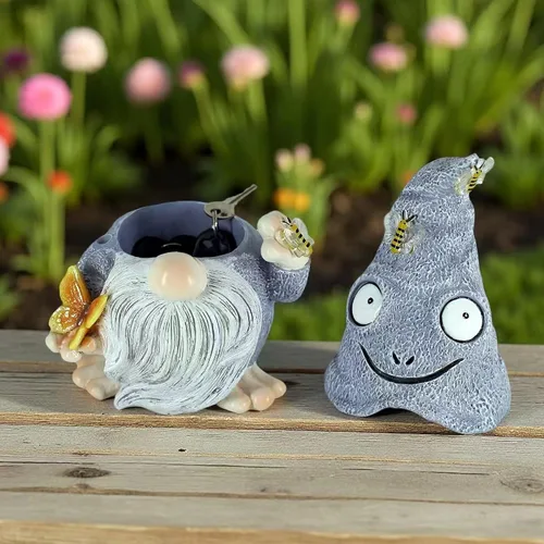 Miniatura 2 de Estatua de Gnomo para Ocultar Claves al Aire Libre, Ocultadores de Claves al Aire Libre, Estatuas de Gnomos de Jardín, Decoraciones para Patio