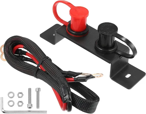 X AUTOHAUX 1 juego para Can-Am Maverick X3 batería Jump Post Starter Remoto Terminal de batería Kit de reubicación soporte de montaje para UTV ATV