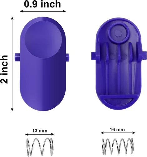 Miniatura 4 de Showingo Paquete de 2 piezas de repuesto de resorte y retención de liberación ciclón azul compatibles con Dyson DC30 DC31 DC34 DC35 DC44 DC45 DC56