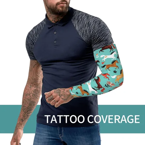 Miniatura 7 de RIMENCH Mangas de brazo deporte manga compresión manga UV protección solar brazo mangas cubierta