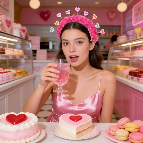 Miniatura 3 de PHALIN Diademas para el día de San Valentín para mujer, esmaltadas, para el día de San Valentín, diademas para el cabello, dulces festividades