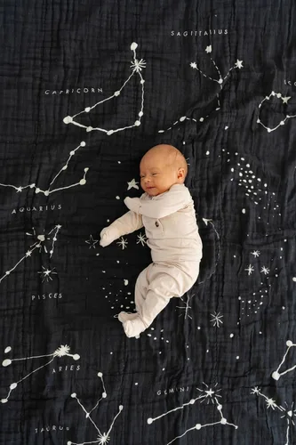 Miniatura 2 de CLEMENTINE KIDS Manta de Muselina Individual (Astrología)