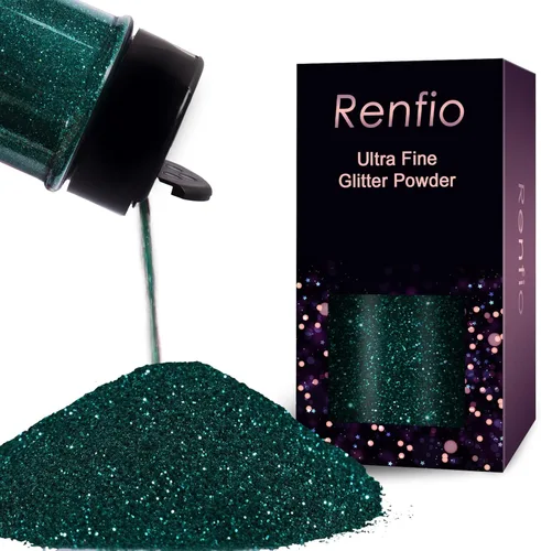 Miniatura 12 de Renfio Polvo de purpurina ultra fina de ópalo con purpurina metálica de 1.75 onzas (1.76 oz), copos de PET para manualidades, lentejuelas de 1/128