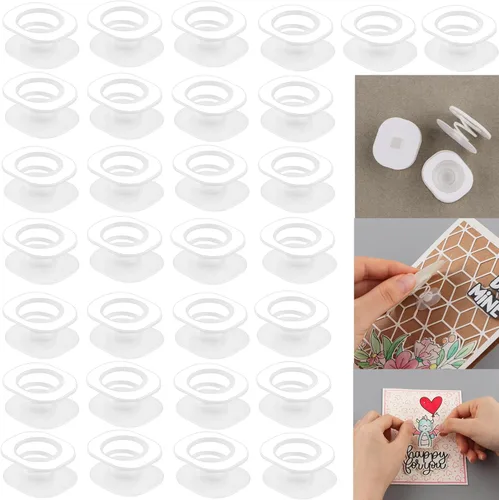 Miniatura 12 de CYFUN DESIGN Juego de 60 piezas de acción tambaleantes autoadhesivos, mini resortes tambaleantes para añadir movimiento a tus tarjetas interactivas