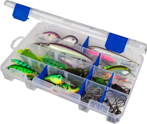 Miniatura 2 de Flambeau Outdoors 4007 Tuff Tainer, caja de bandeja de aparejos de pesca, incluye [12] divisores Zerust, 24 compartimentos