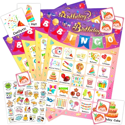 Miniatura 9 de YTSQLER Juego de bingo de Navidad para niños de 24 jugadores, tarjetas de bingo de Navidad, juegos de fiesta de vacaciones para familia, escuela