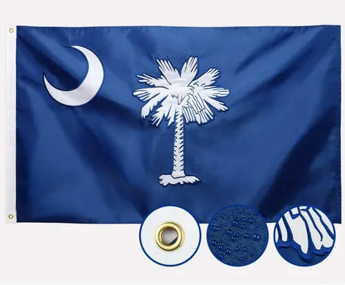 Miniatura 16 de Bandera del estado de Nuevo México de doble cara 3 x 5 para exteriores, las banderas NM de larga duración, nailon 210D resistente, rayas cosidas