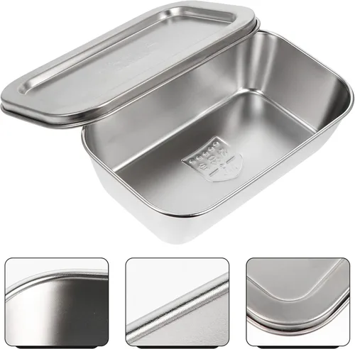 Miniatura 5 de Cabilock Mantequillera ancha con tapa para mantequilla con suministro de cocina de acero inoxidable 304 para el hogar