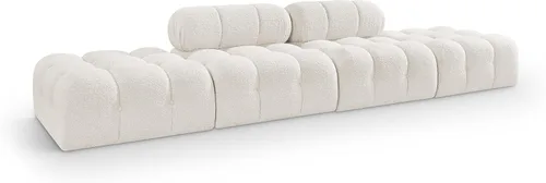 Miniatura 39 de Meridian Furniture 611Cream-S68A Colección Ames Moderno Sofá modular contemporáneo con tela de boucle color crema, modular para crear