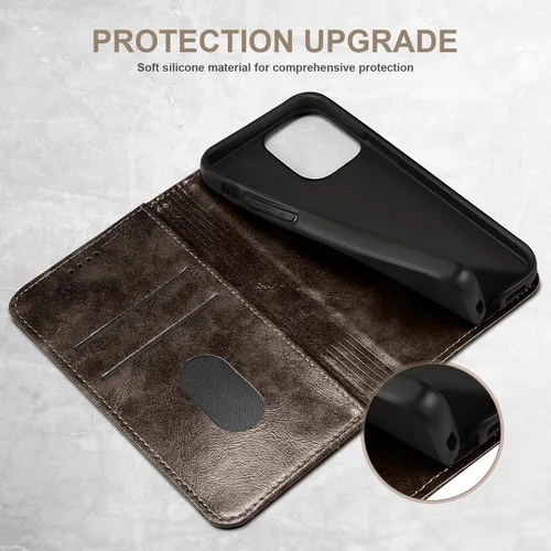 Miniatura 5 de SINIANL Funda tipo cartera compatible con iPhone 14 Plus, con función atril magnético, tarjetero de crédito para iPhone 14 Plus de 6.7 pulgadas