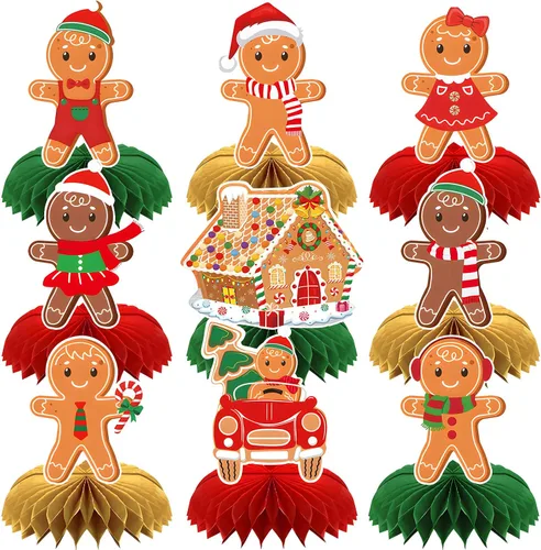 Miniatura 7 de 9 piezas de decoraciones de panal del día de San Patricio, centros de mesa de temática irlandesa surtidos con duendes, ollas de oro, tréboles