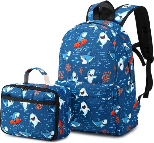 Miniatura 84 de CAMTOP - Conjunto de mochila y lonchera con estampados divertidos para niños de preescolar y primaria), Y0058-2