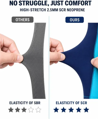 Miniatura 4 de Traje de neopreno para niños y niñas – Traje térmico de neopreno de 0.098 pulgadas para natación, buceo, surf, esnórquel