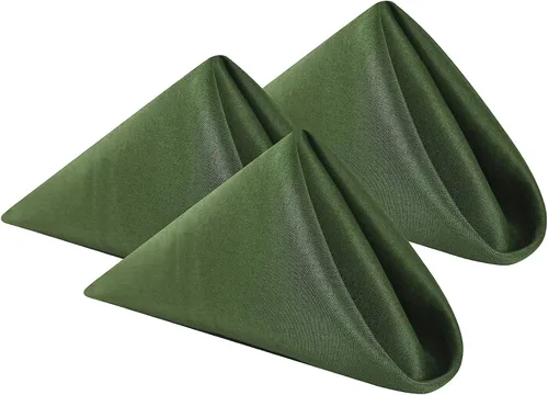 Miniatura 25 de Cupuamon Servilletas de Tela 20x20 pulgadas de Poliéster Lavables Servilletas de Cena Suaves Servilletas de Mesa para Bodas Fiestas Cenas Banquetes